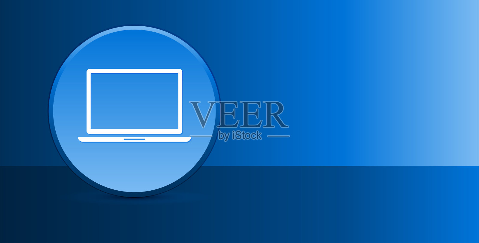 笔记本图标玻璃现代蓝色按钮抽象背景插画图片素材