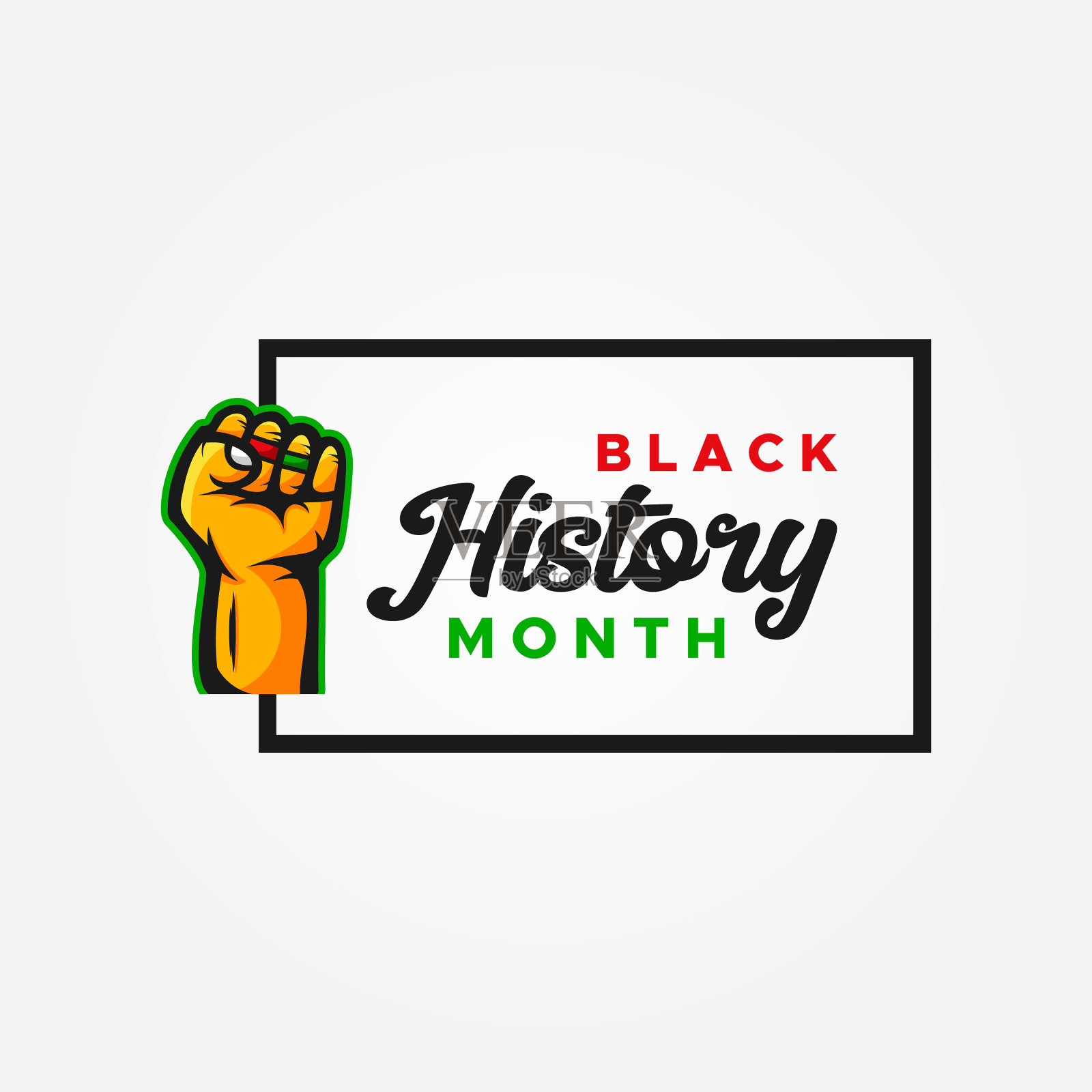 黑人历史月设计庆祝时刻插画图片素材