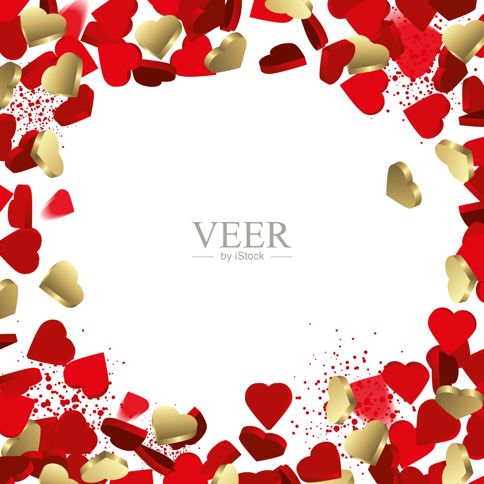 心中爱的背景插画图片素材