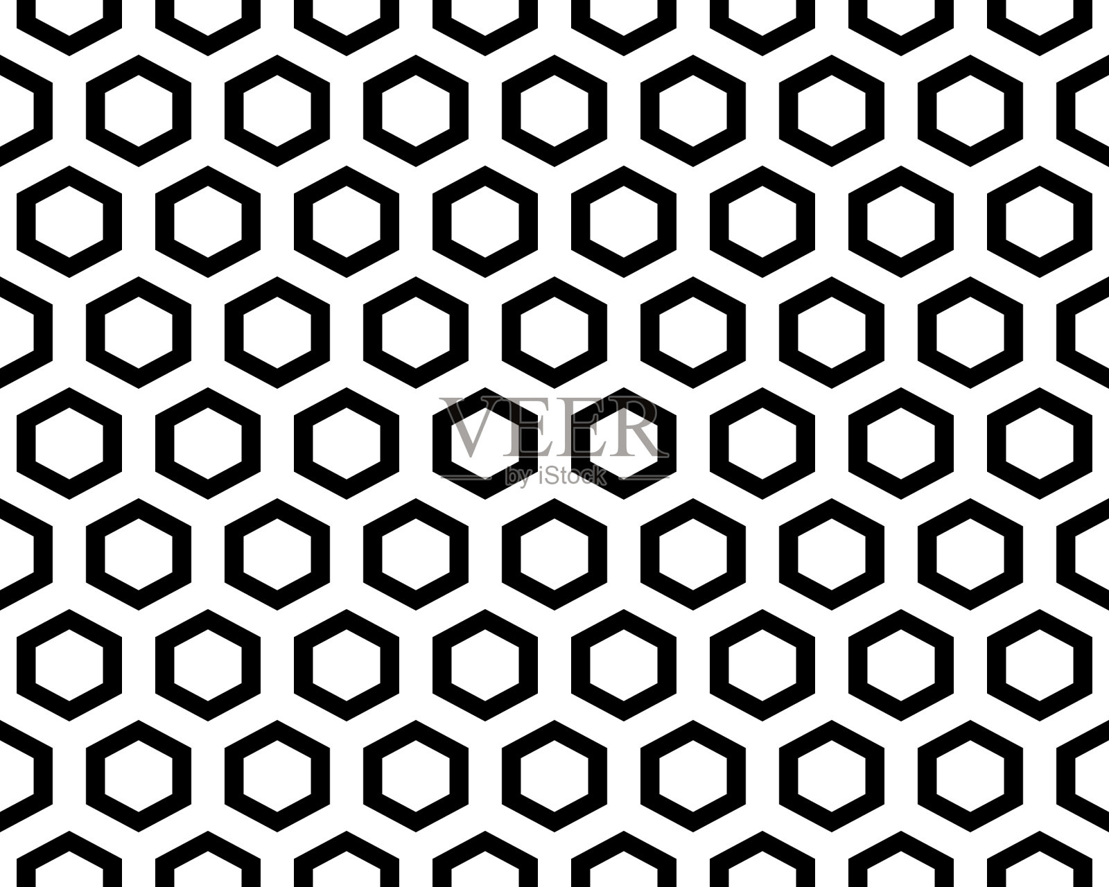 模式与六边形插画图片素材