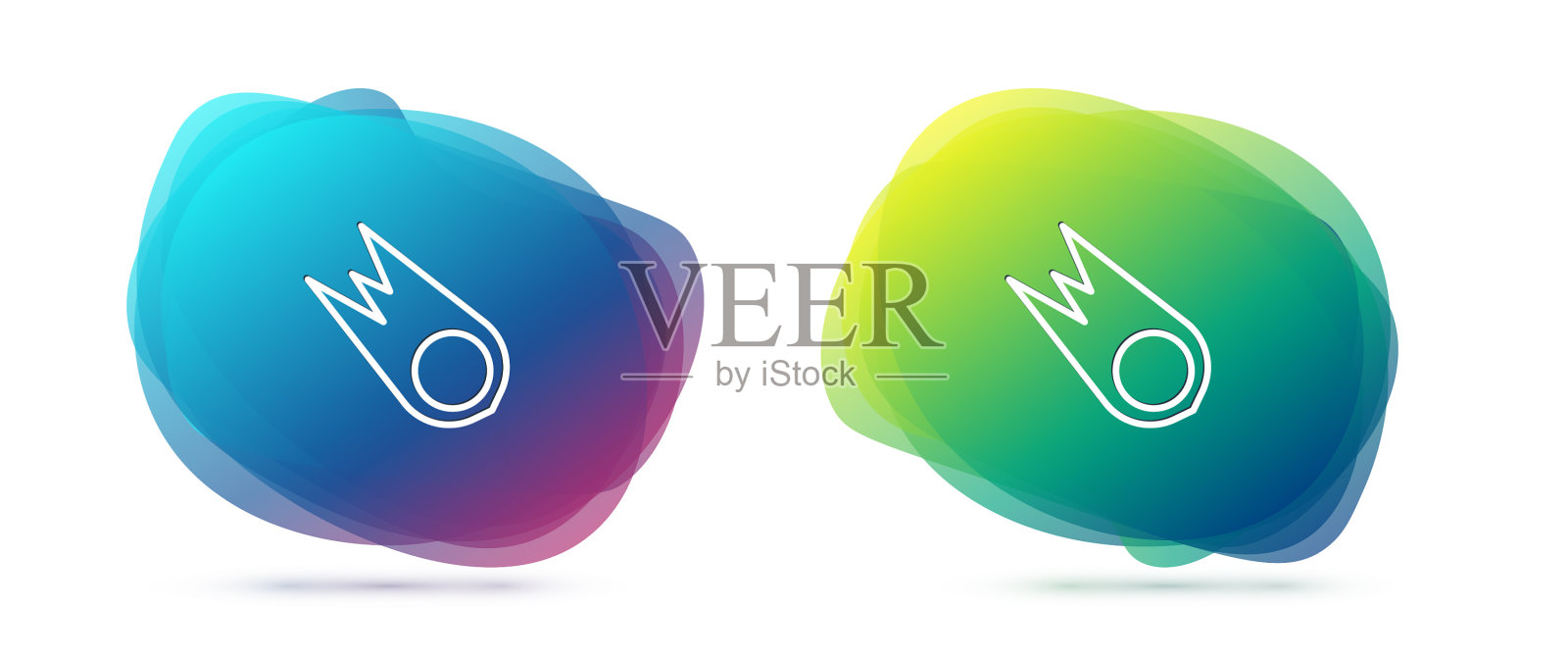 设置线彗星下落快速图标隔离图标素材