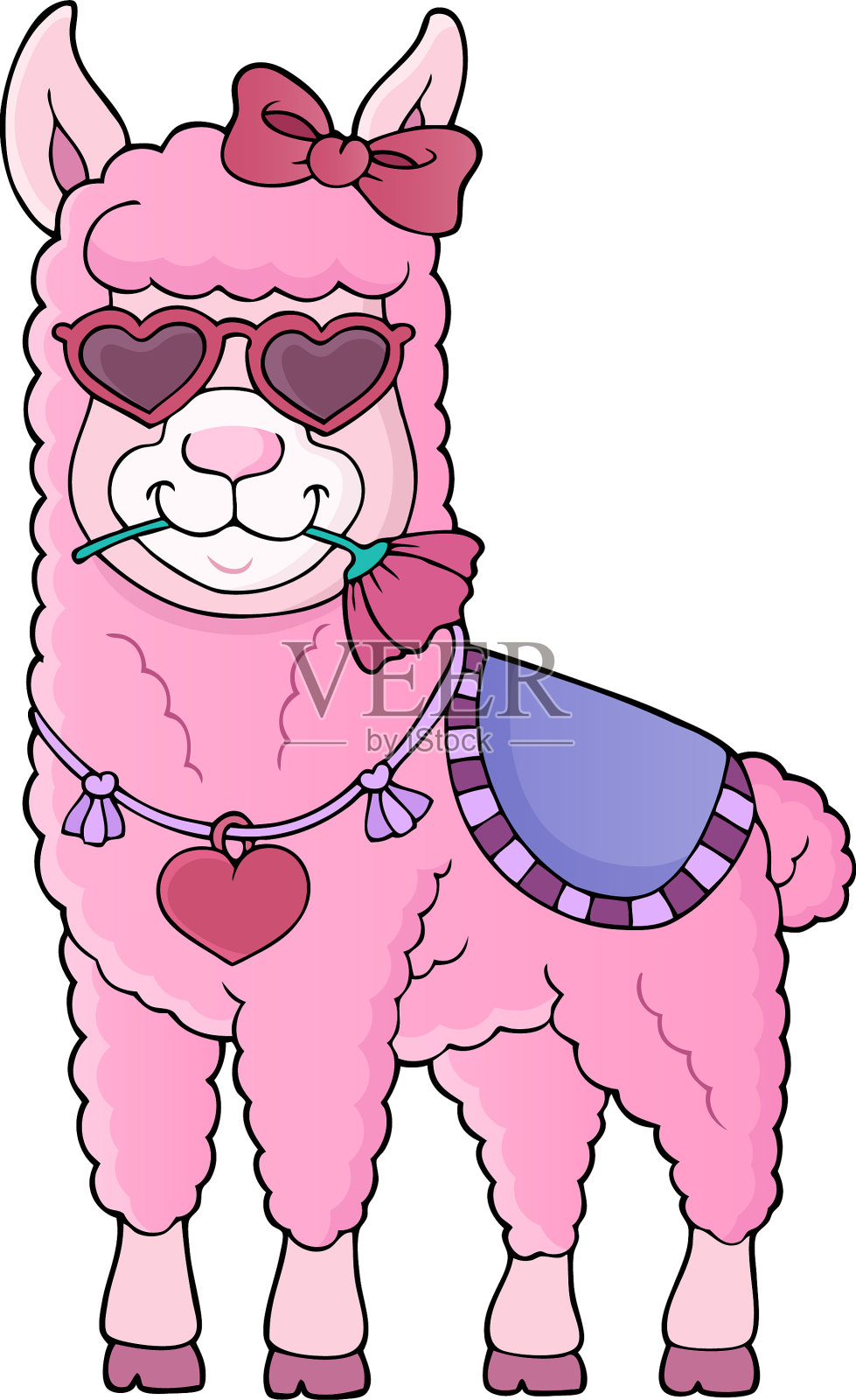 骆驼与爱的眼镜主题图像1插画图片素材