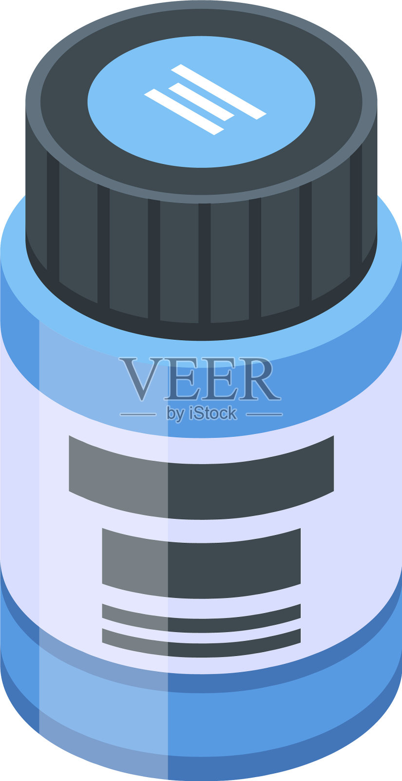 衣服漆罐图标等距风格插画图片素材