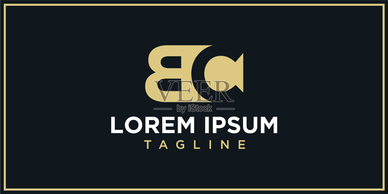 BC负空间标志插画图片素材