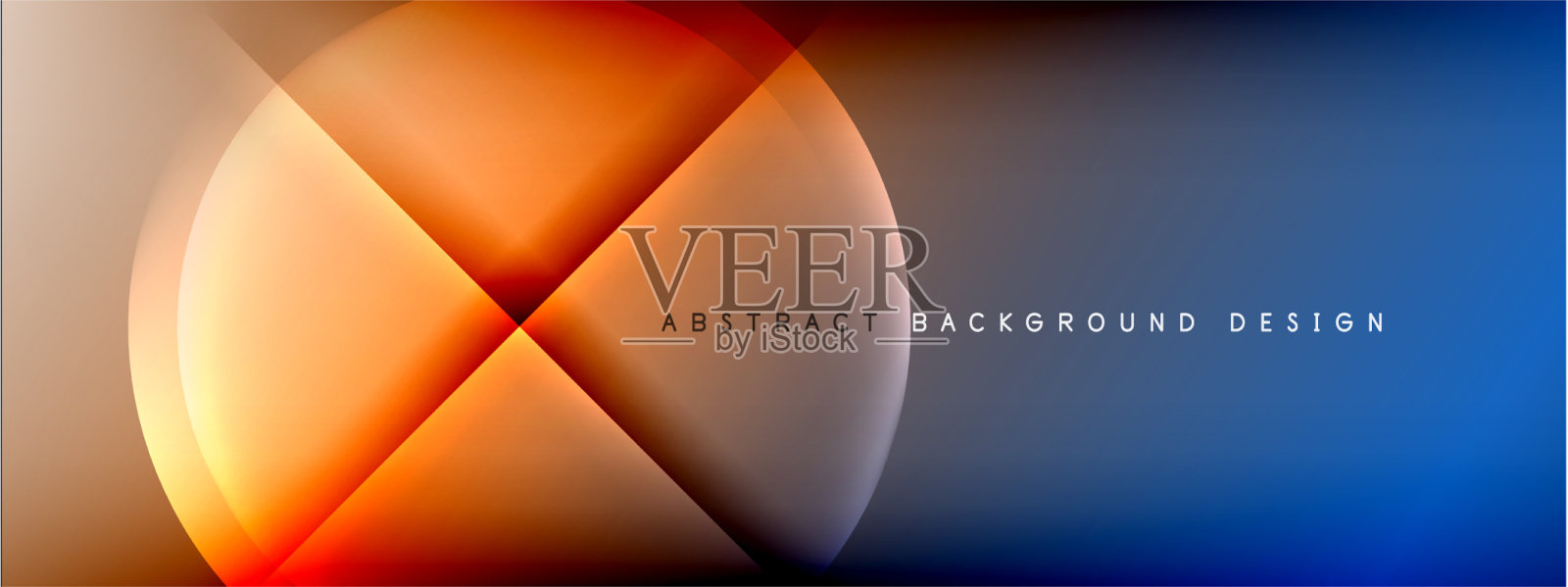 抽象背景-圆和十字上插画图片素材