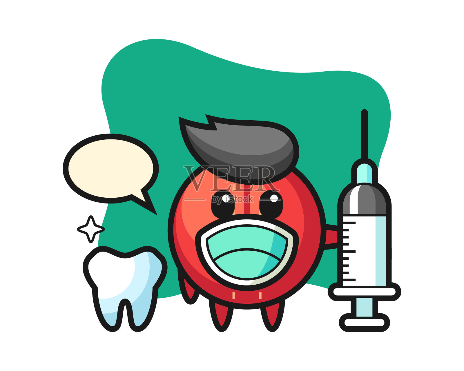 板球漫画里的牙医设计元素图片