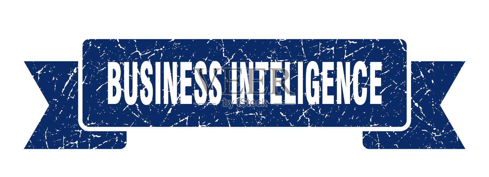 商务智能缎带商务智能插画图片素材