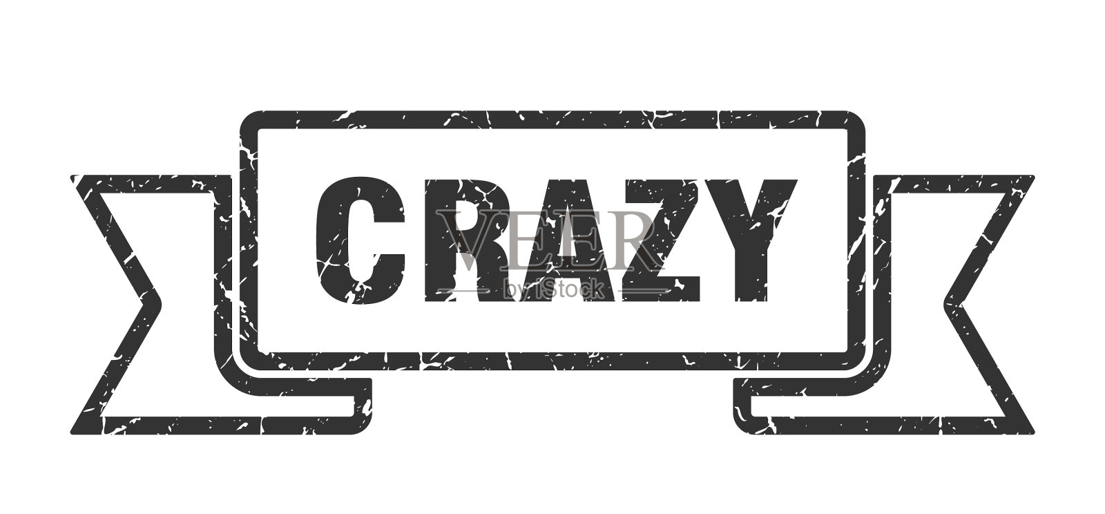 疯狂的丝带，疯狂的垃圾摇滚乐队，疯狂的横幅设计元素图片