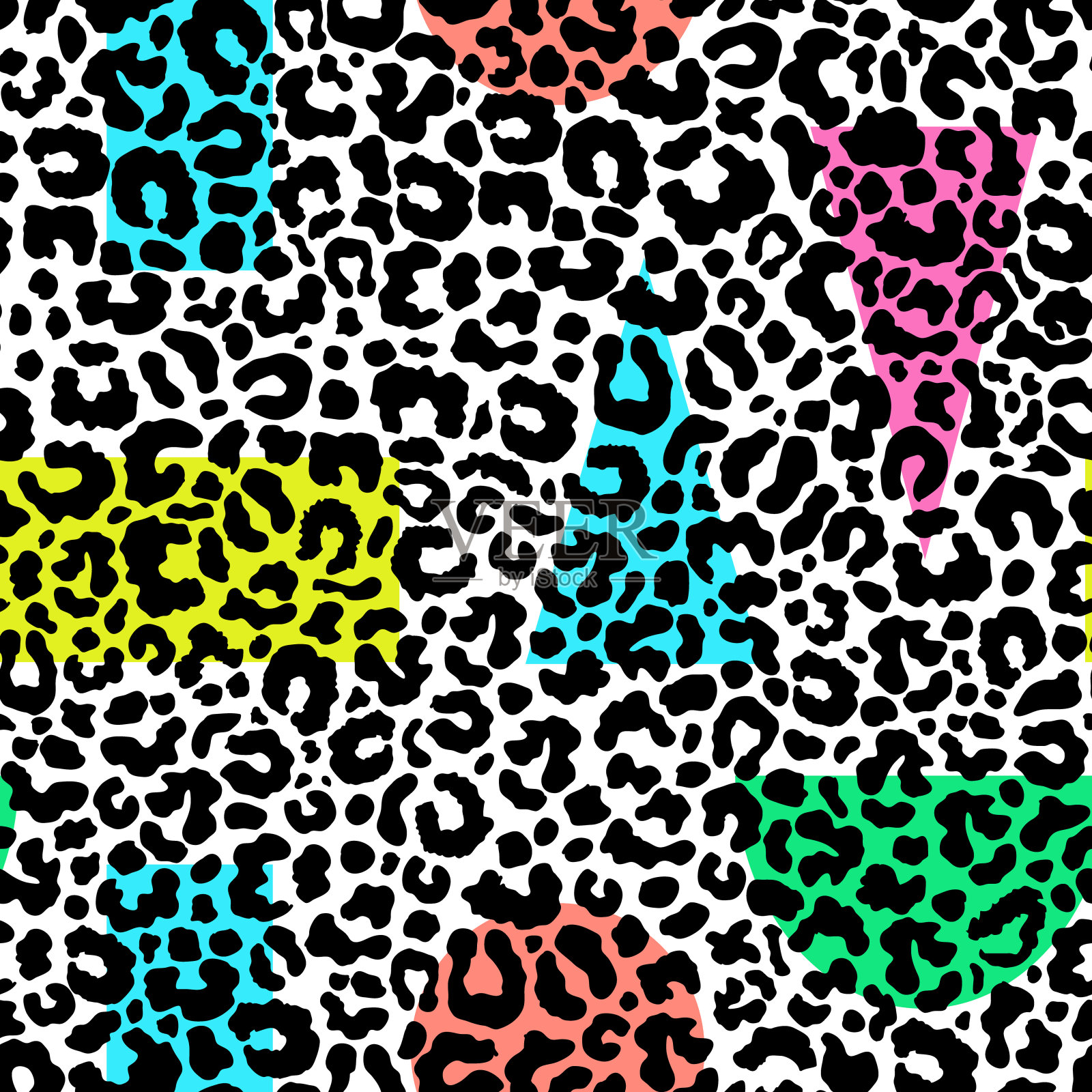 豹皮的模式。插画图片素材