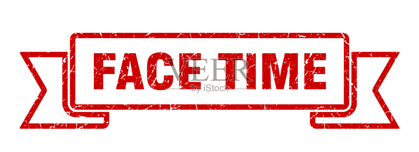 脸时间缎带脸时间垃圾摇滚乐队标志脸插画图片素材