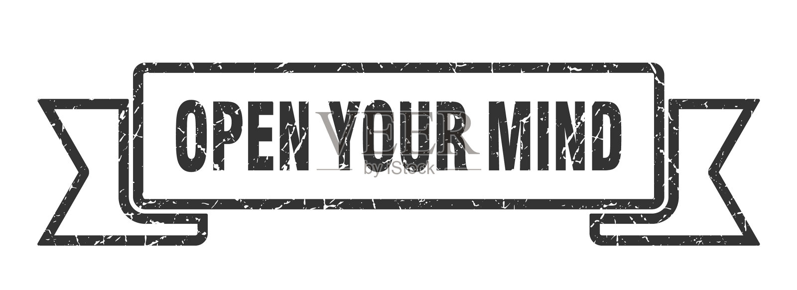 打开你的思想丝带打开你的思想垃圾摇滚乐队插画图片素材