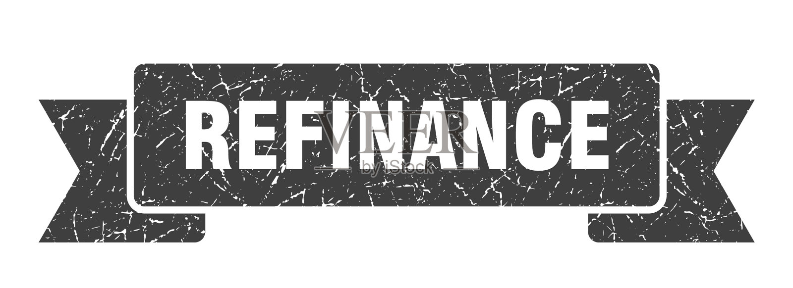 再融资缎带再融资垃圾摇滚乐队标志插画图片素材