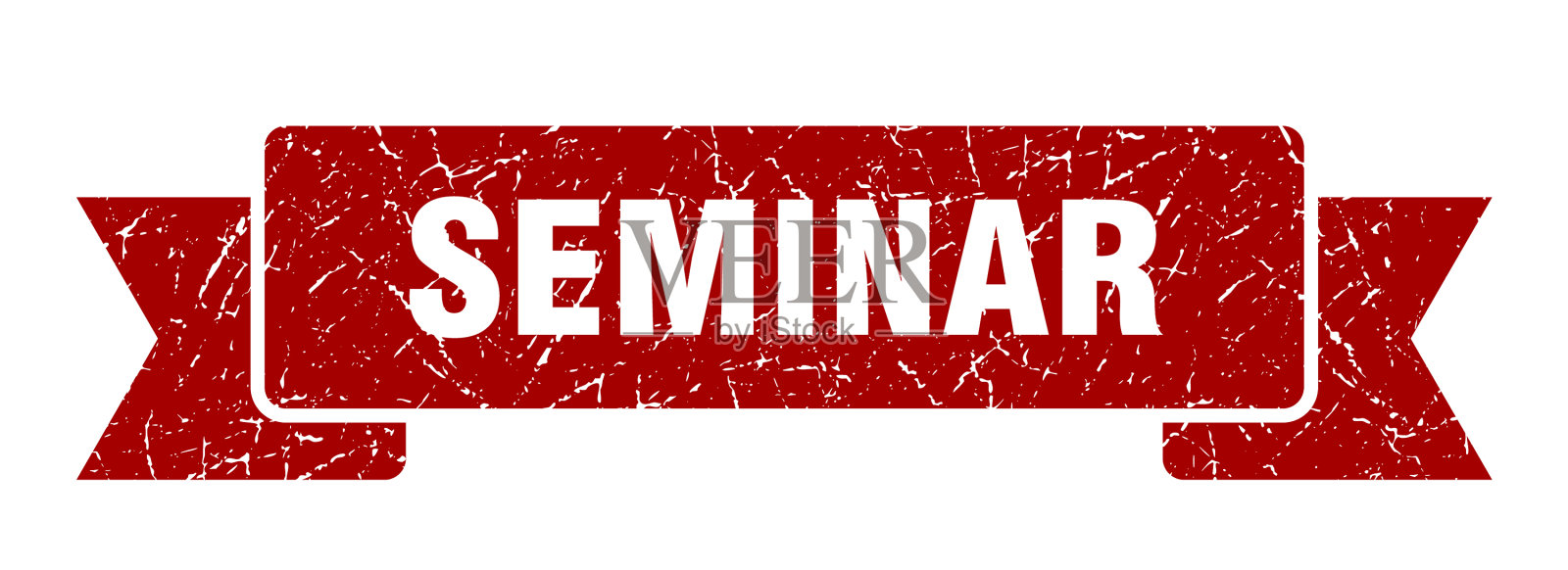 研讨会，丝带研讨会，垃圾摇滚乐队标志研讨会插画图片素材