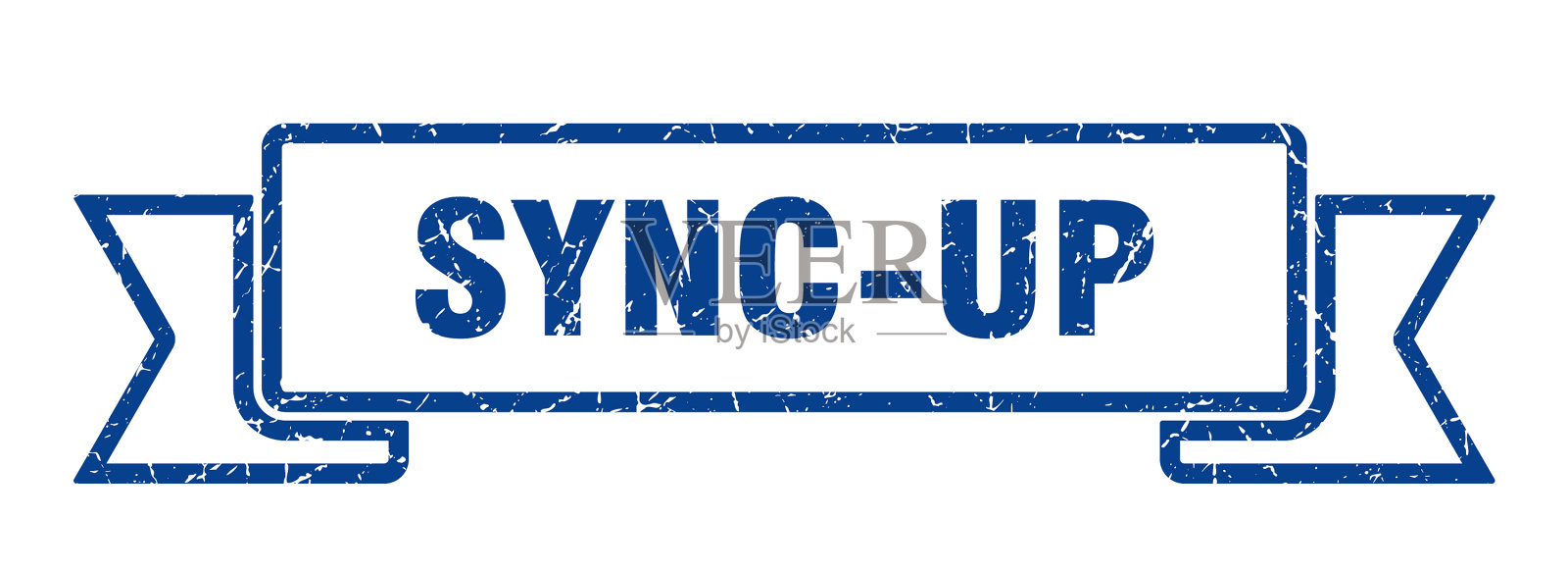 同步的丝带同步的垃圾摇滚乐队标志同步插画图片素材