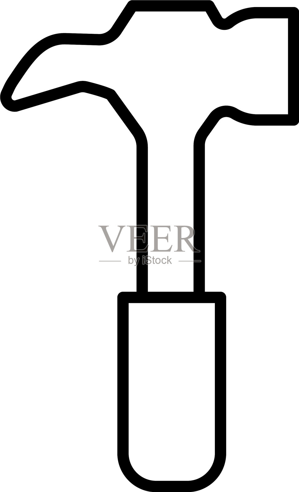 锤子工具线条样式图标插画图片素材