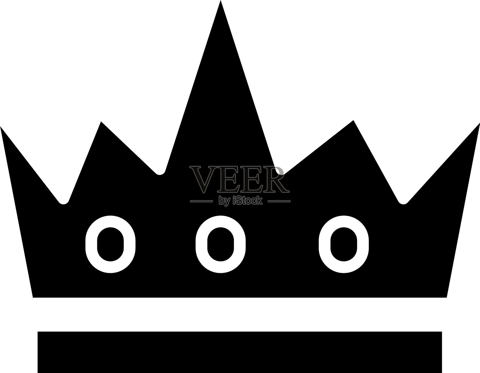 皇冠公爵剪影造型偶像插画图片素材