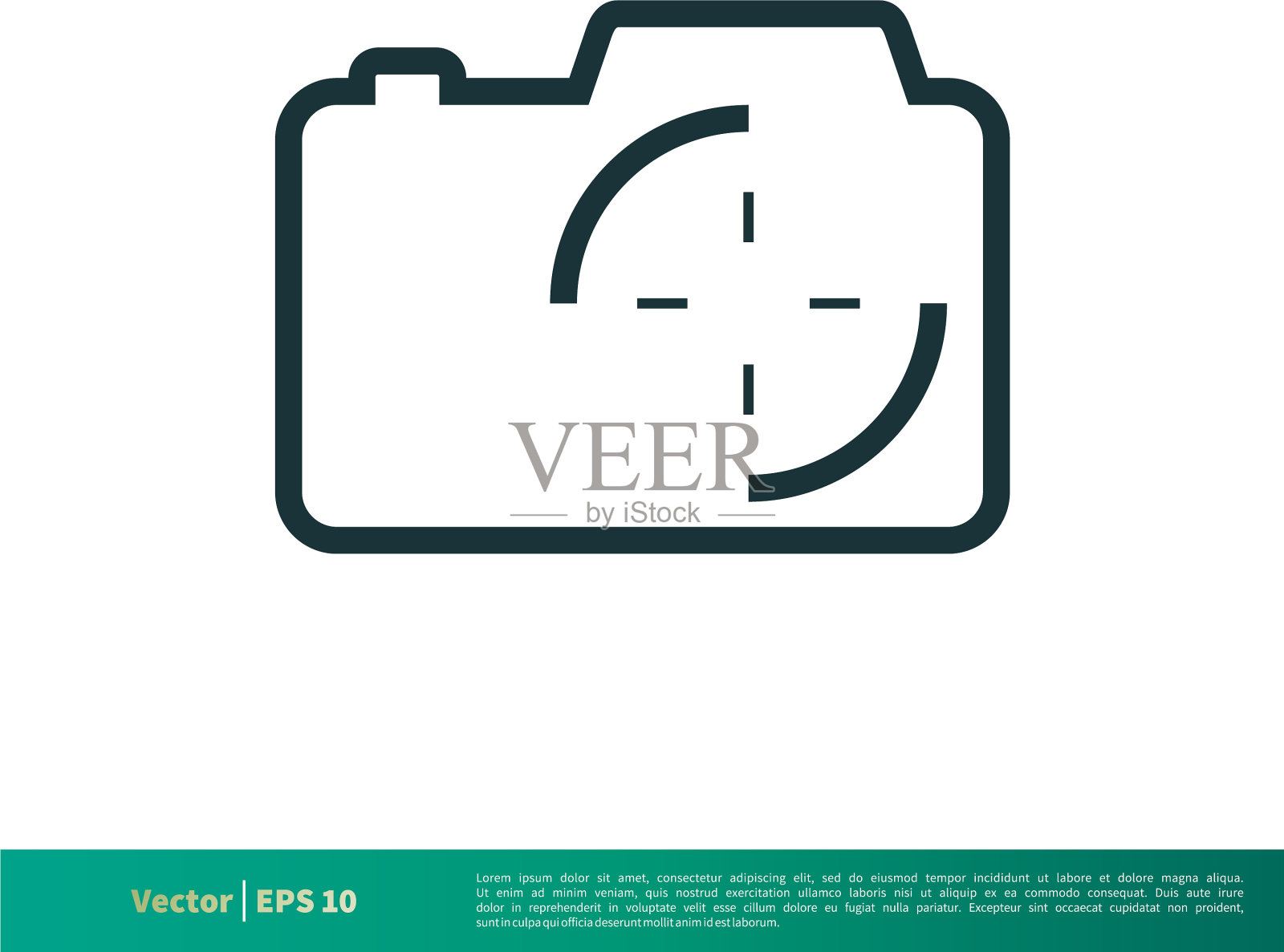 相机图标标志模板设计eps 10插画图片素材