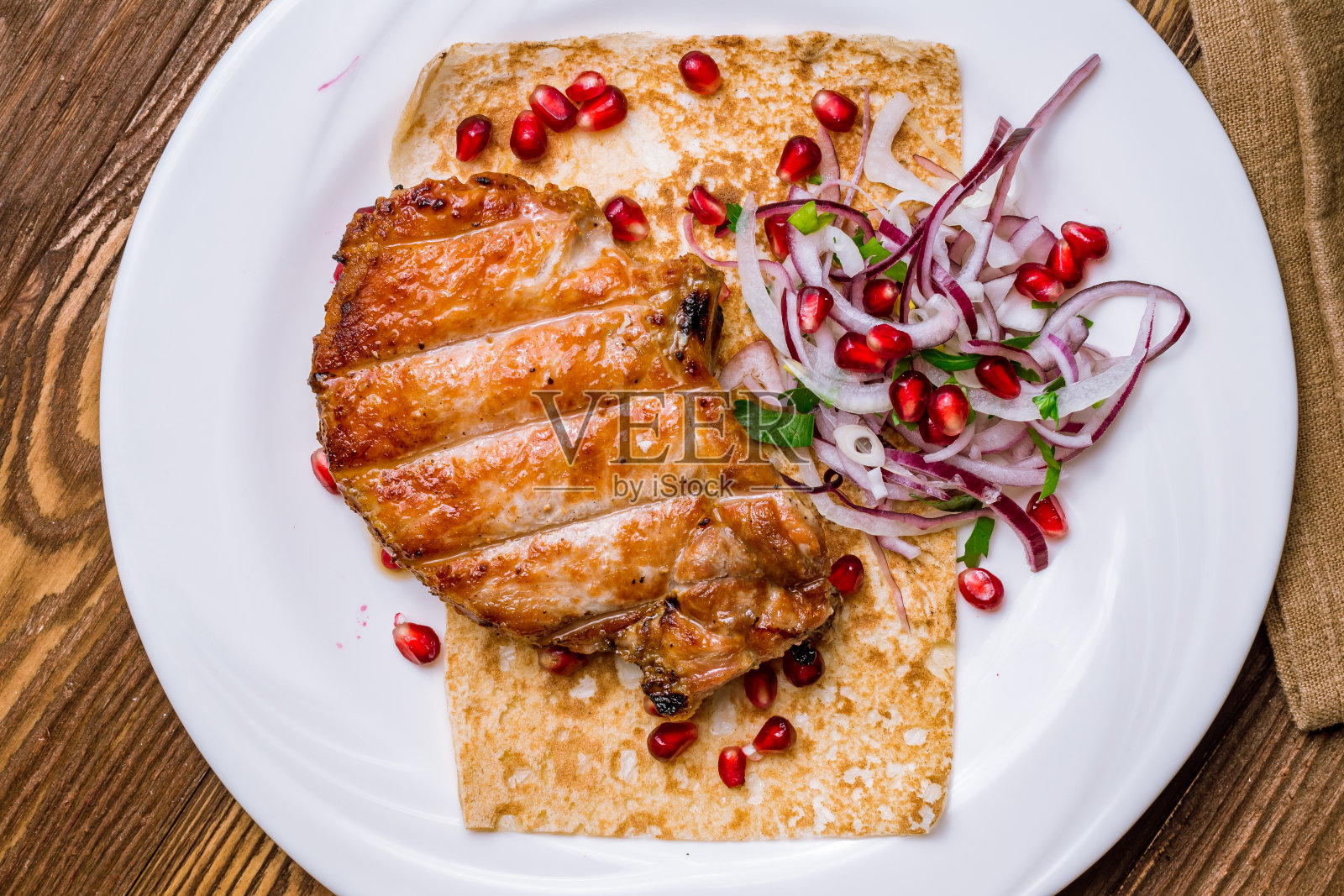 酱炸猪腰肉照片摄影图片