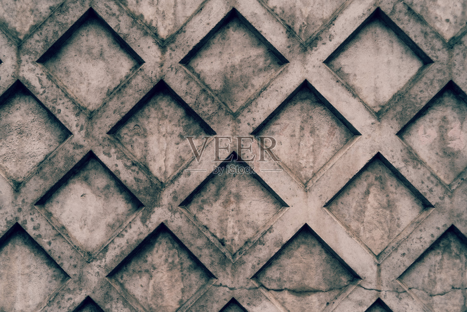 菱形纹理的混凝土墙照片摄影图片