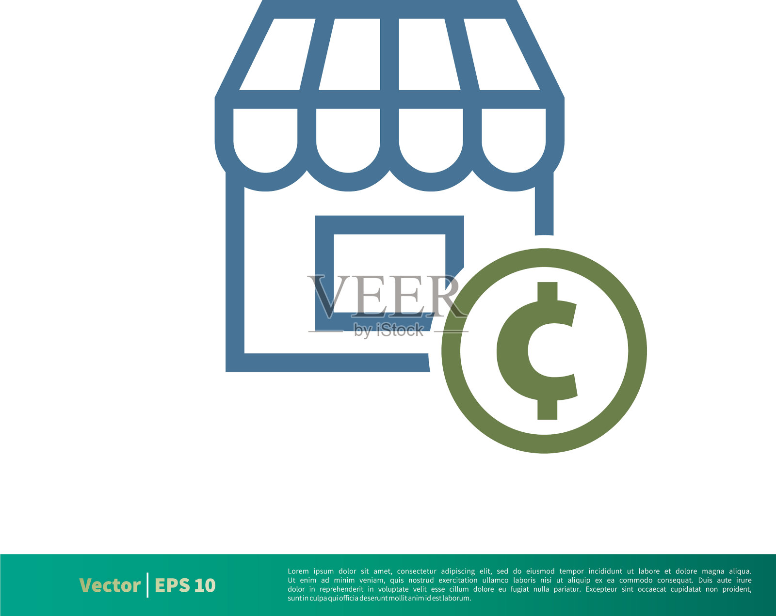 分店店图标标识模板设计eps 10插画图片素材