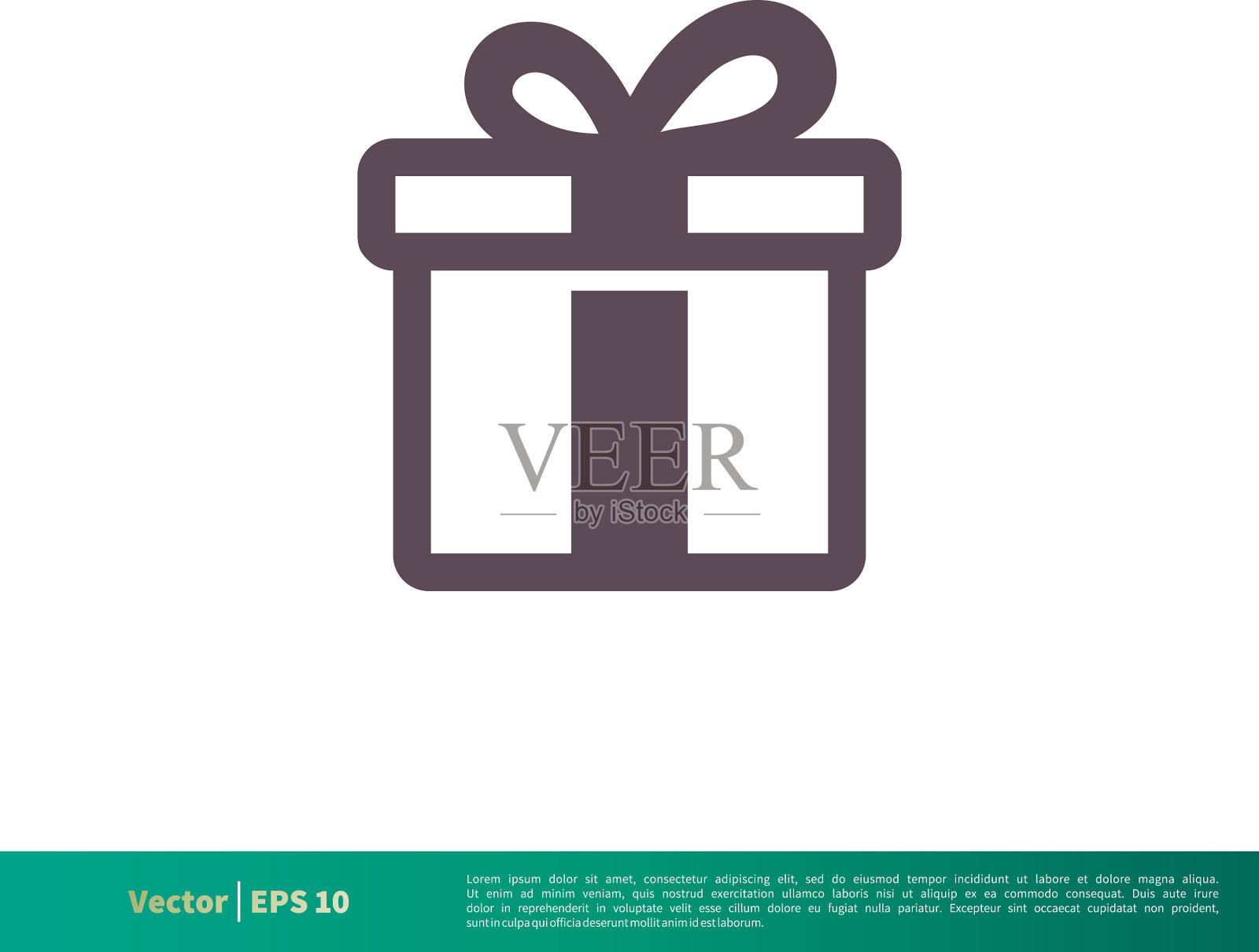 礼盒图标标志模板设计eps 10插画图片素材