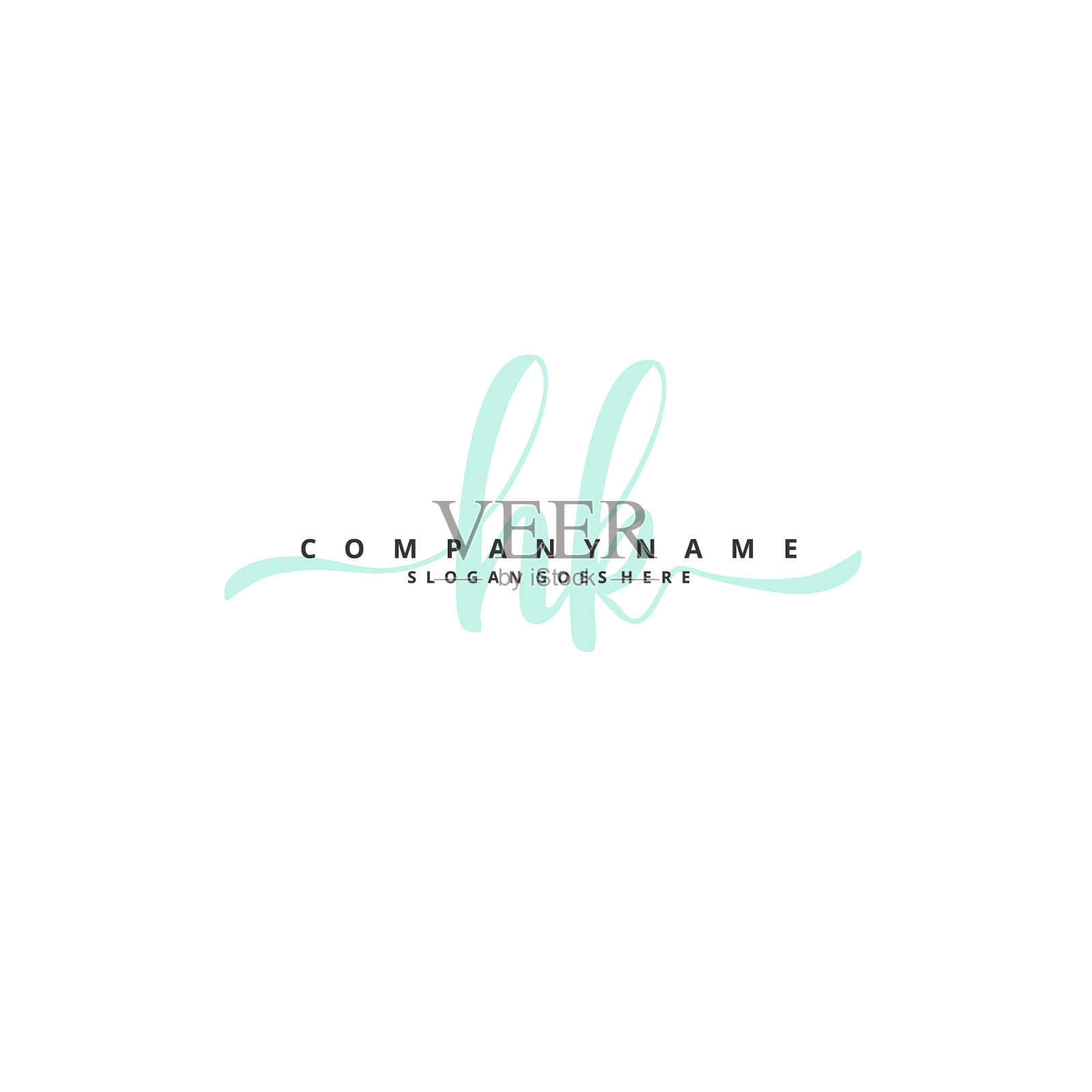 香港首字母手写及签名标志插画图片素材