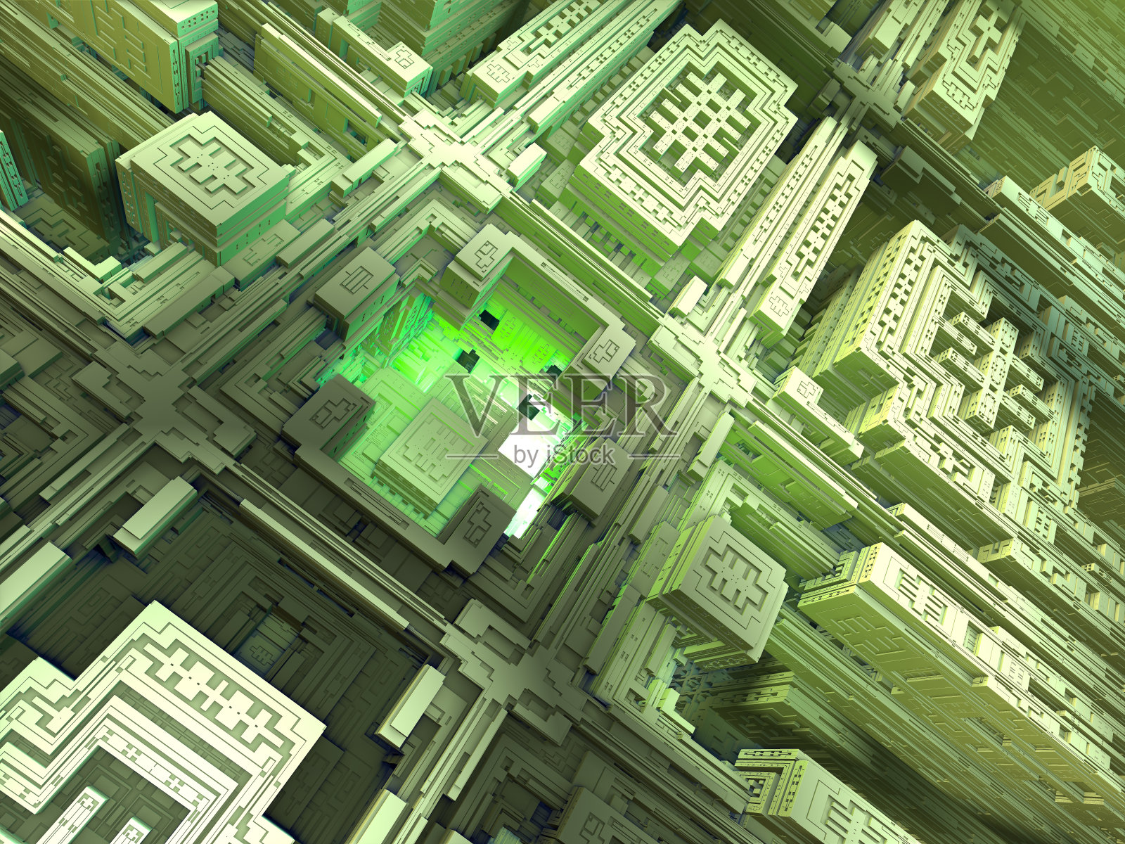 超现实的未来数字3d设计艺术抽象背景分形插图冥想和装饰墙纸照片摄影图片