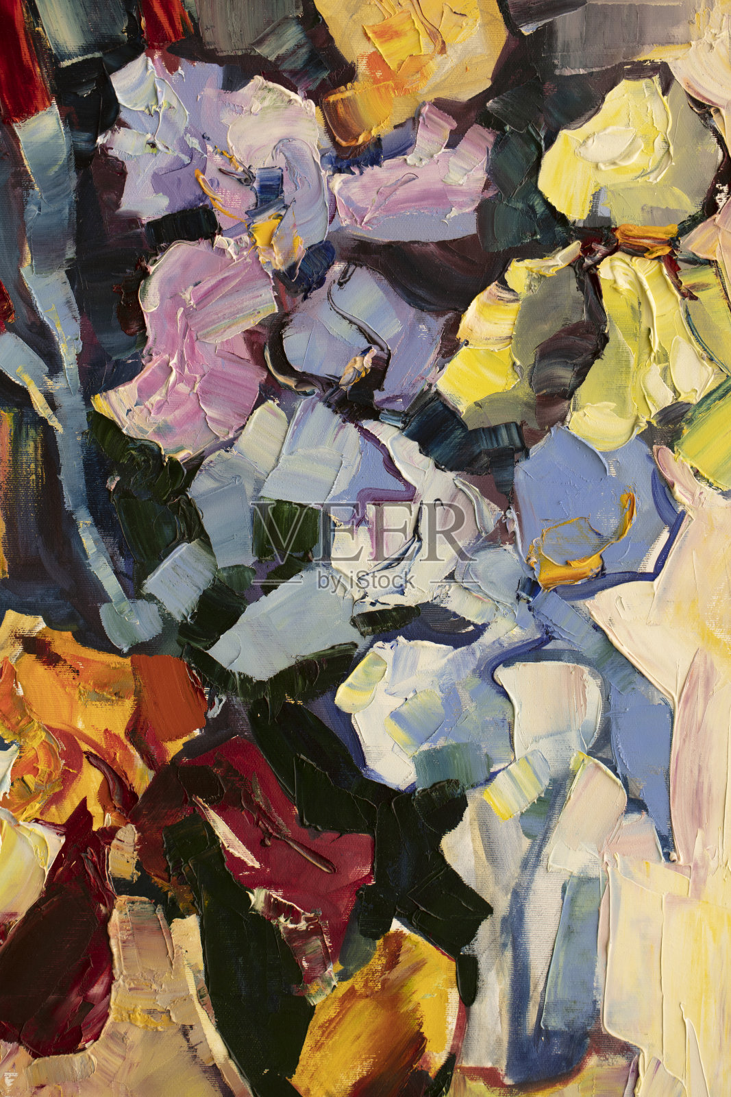 油画碎片、抽象插图插画图片素材