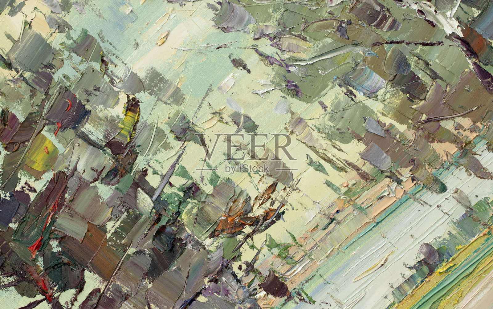 油画碎片、抽象插图插画图片素材