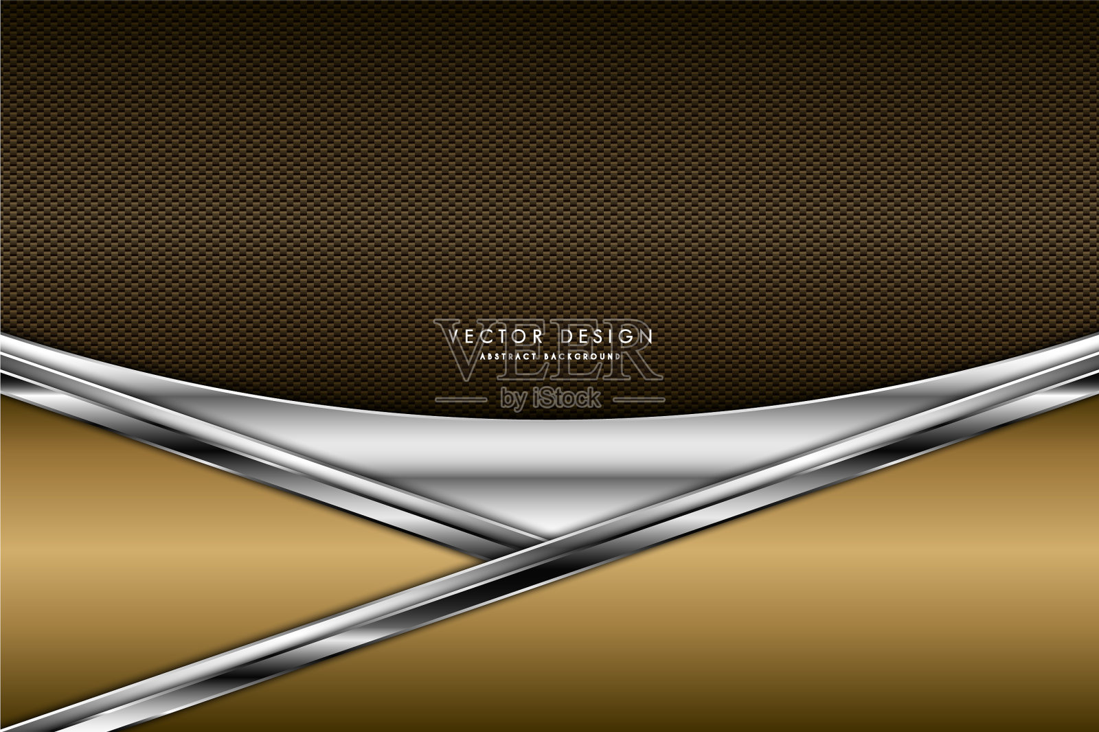 金属金和银插画图片素材