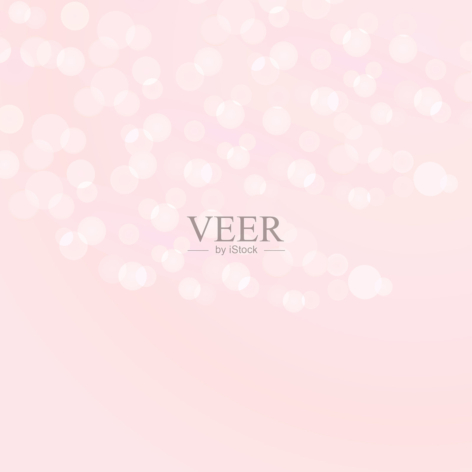 粉色抽象散景背景。向量插画图片素材