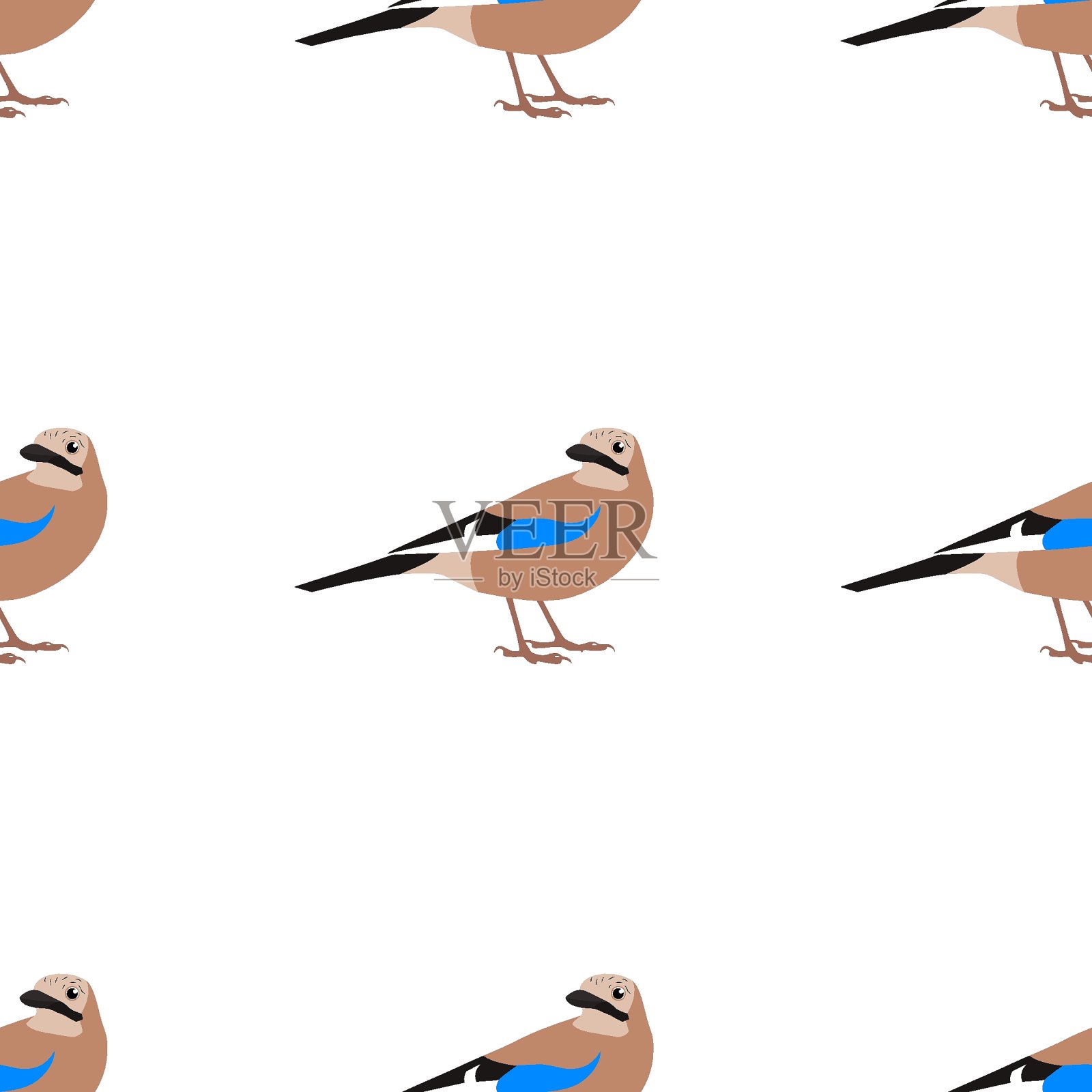 欧亚Jay鸟设计元素图片