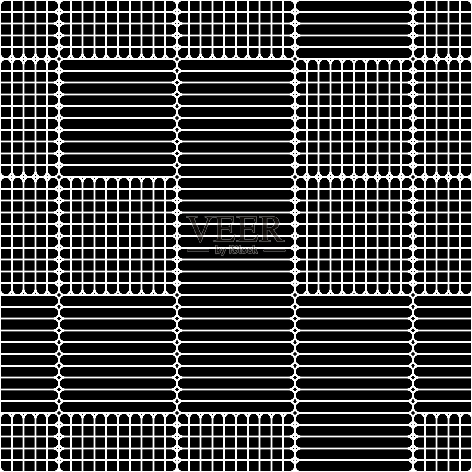 无缝模式与水平和垂直白色部分插画图片素材