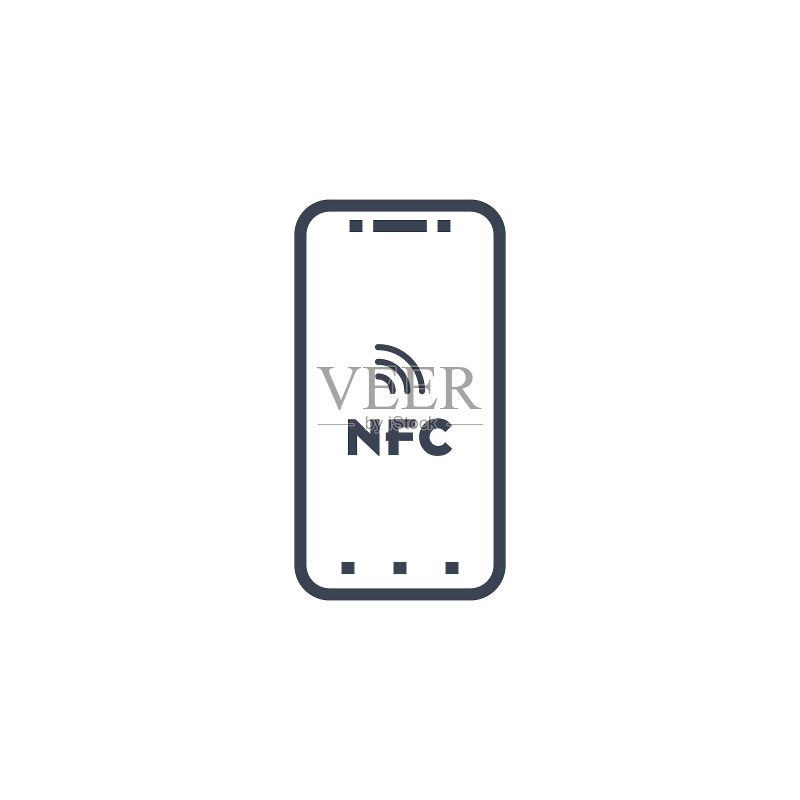 近场通信NFC手机NFC插画图片素材