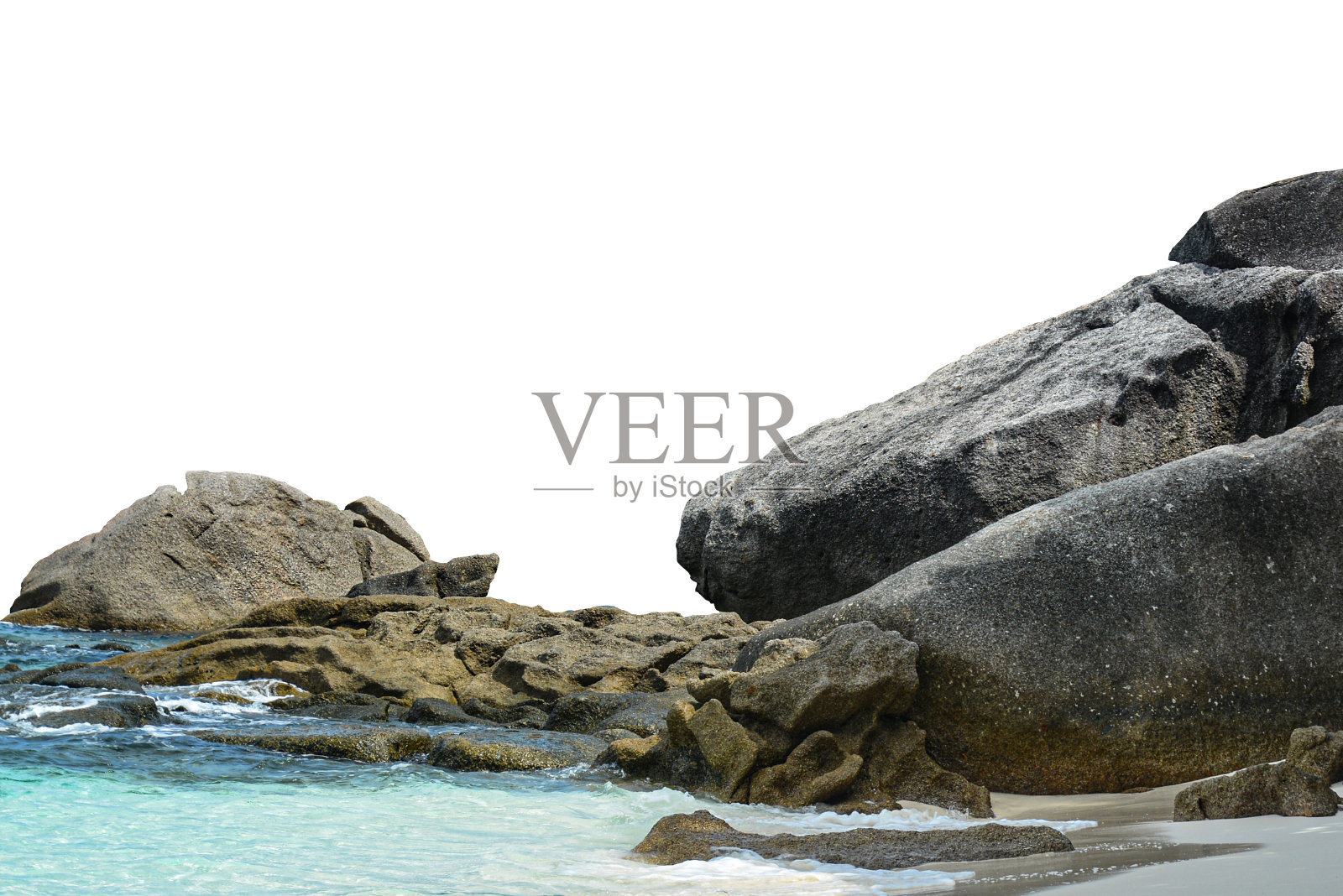 岩石孤立的白色背景照片摄影图片