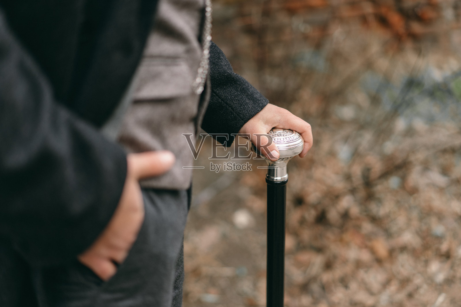 复古风格的男人肖像。古董照片摄影图片
