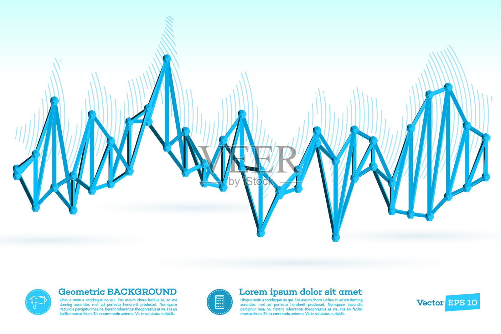 多边形的几何抽象插画图片素材