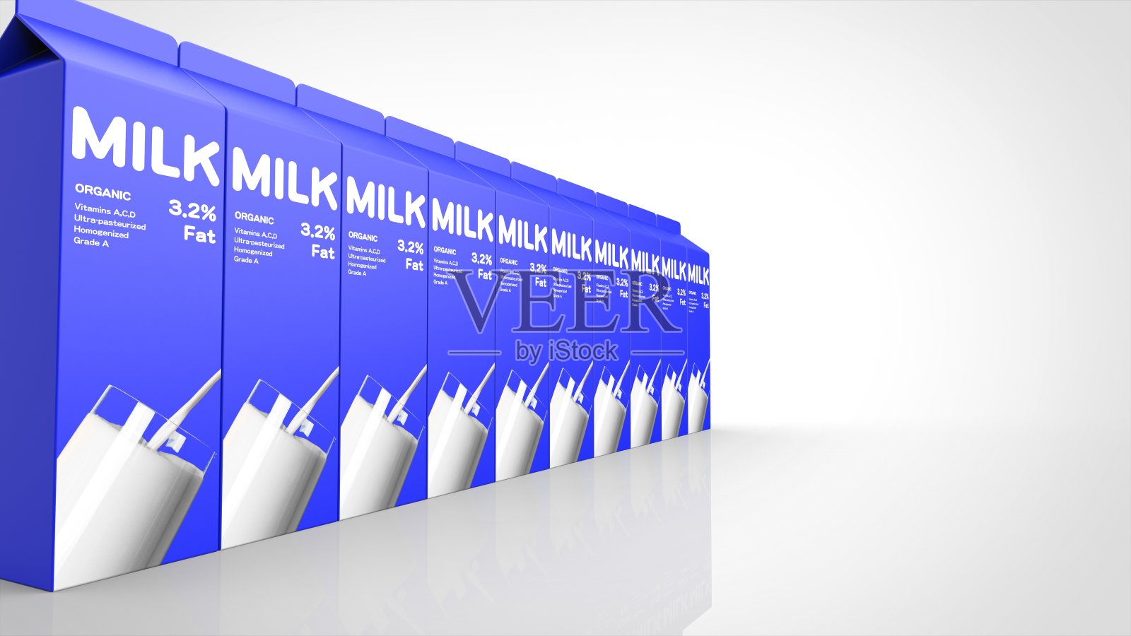 牛奶大倍数左3d渲染照片摄影图片