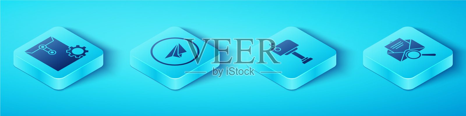 设定等距包络线，设定纸平面图标素材