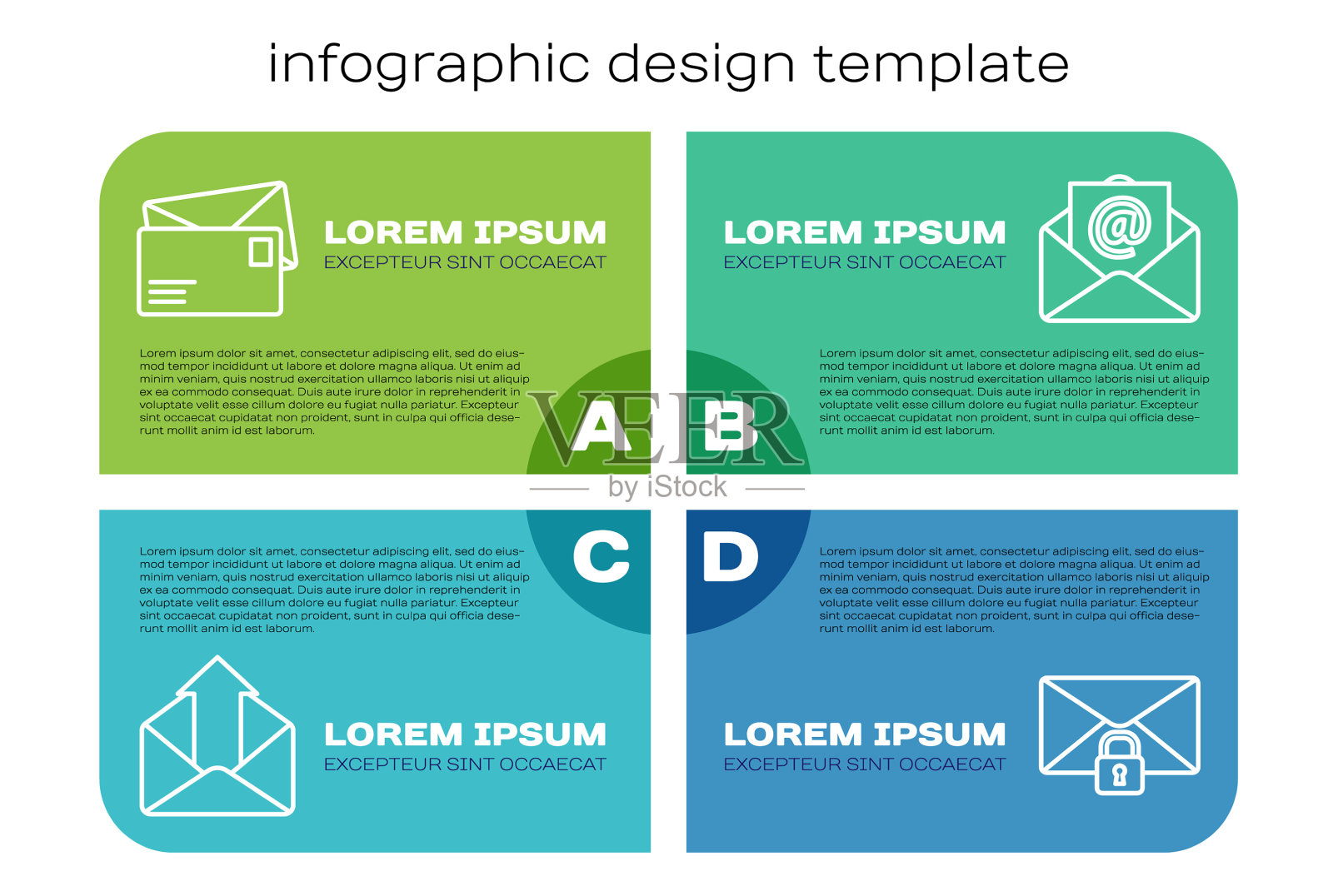 设置外发邮件行信封邮件信息插画图片素材