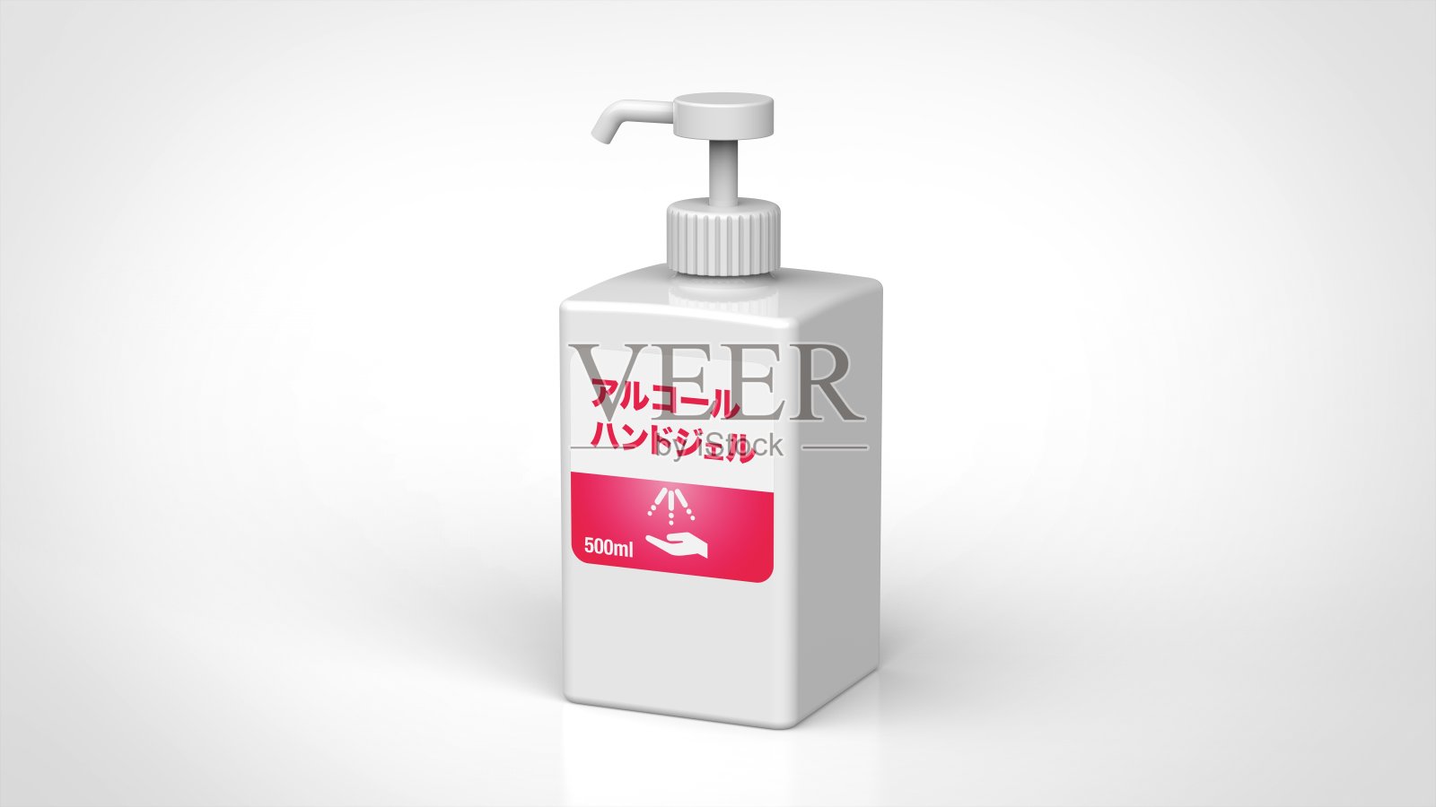 酒精手凝胶日本3d渲染照片摄影图片