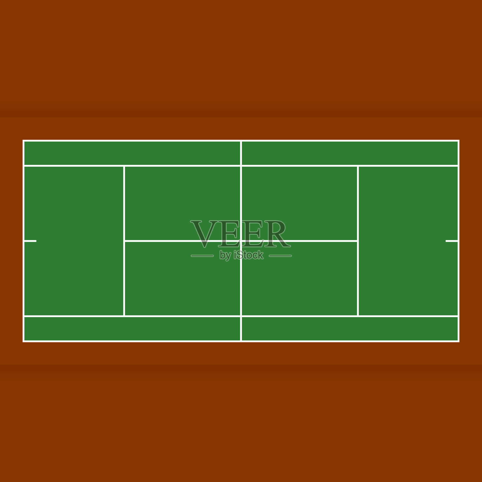 网球场俯视图平面设计插画图片素材