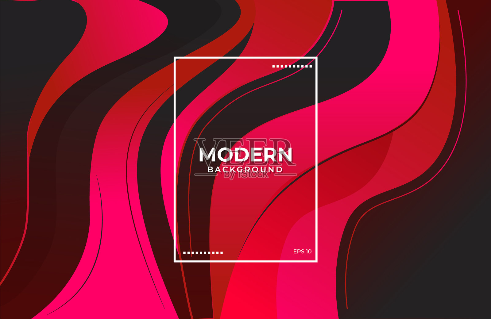 现代背景与彩色流体形状波浪形插画图片素材