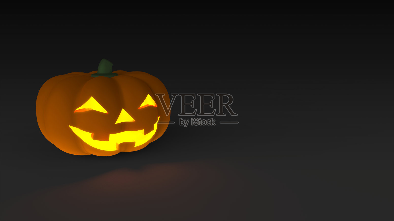 Jack-o'-Lantern左3d渲染2照片摄影图片