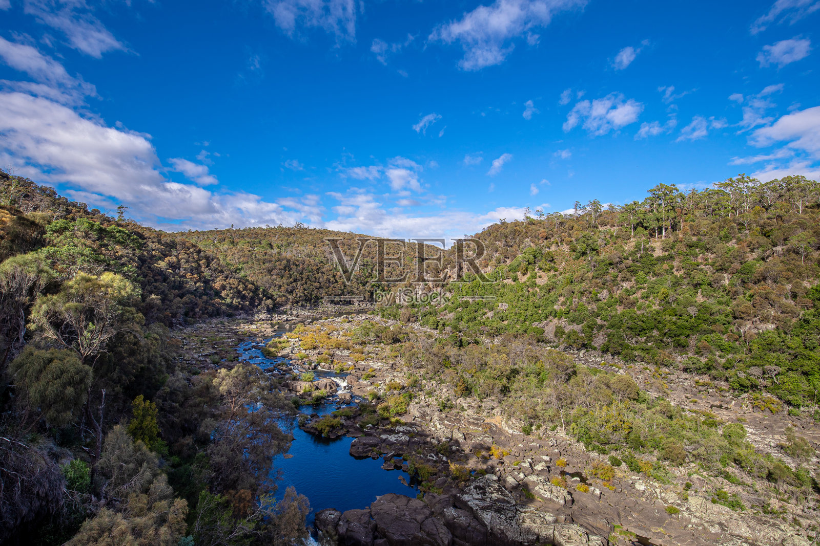瀑布峡谷-朗塞斯顿照片摄影图片
