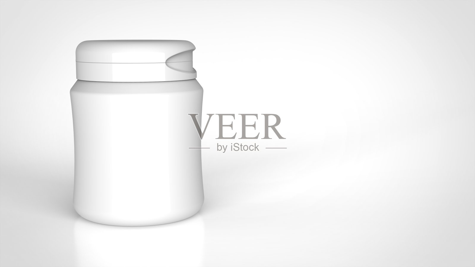 口香糖瓶留下3d渲染照片摄影图片