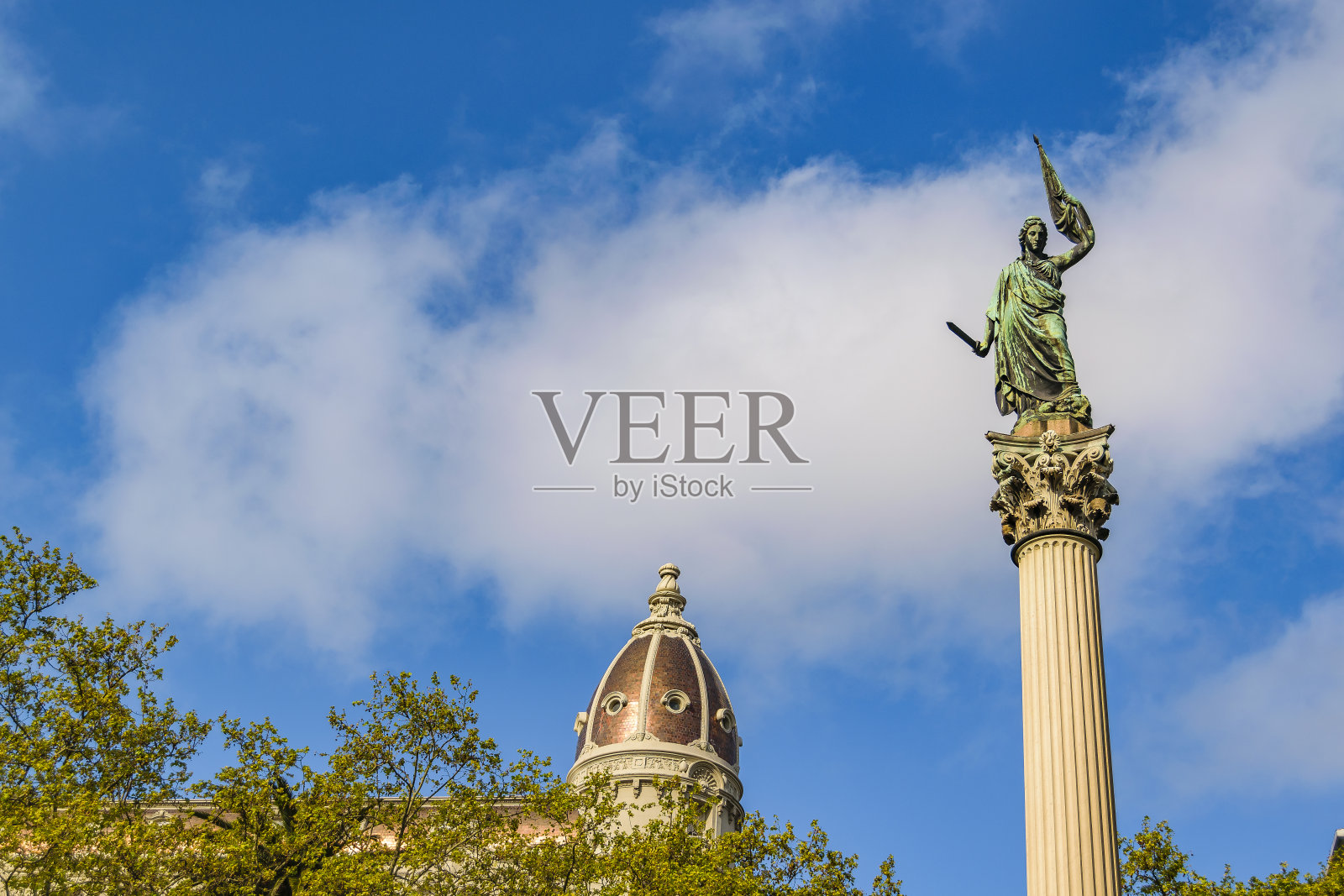 乌拉圭蒙得维的亚的Cagancha广场照片摄影图片