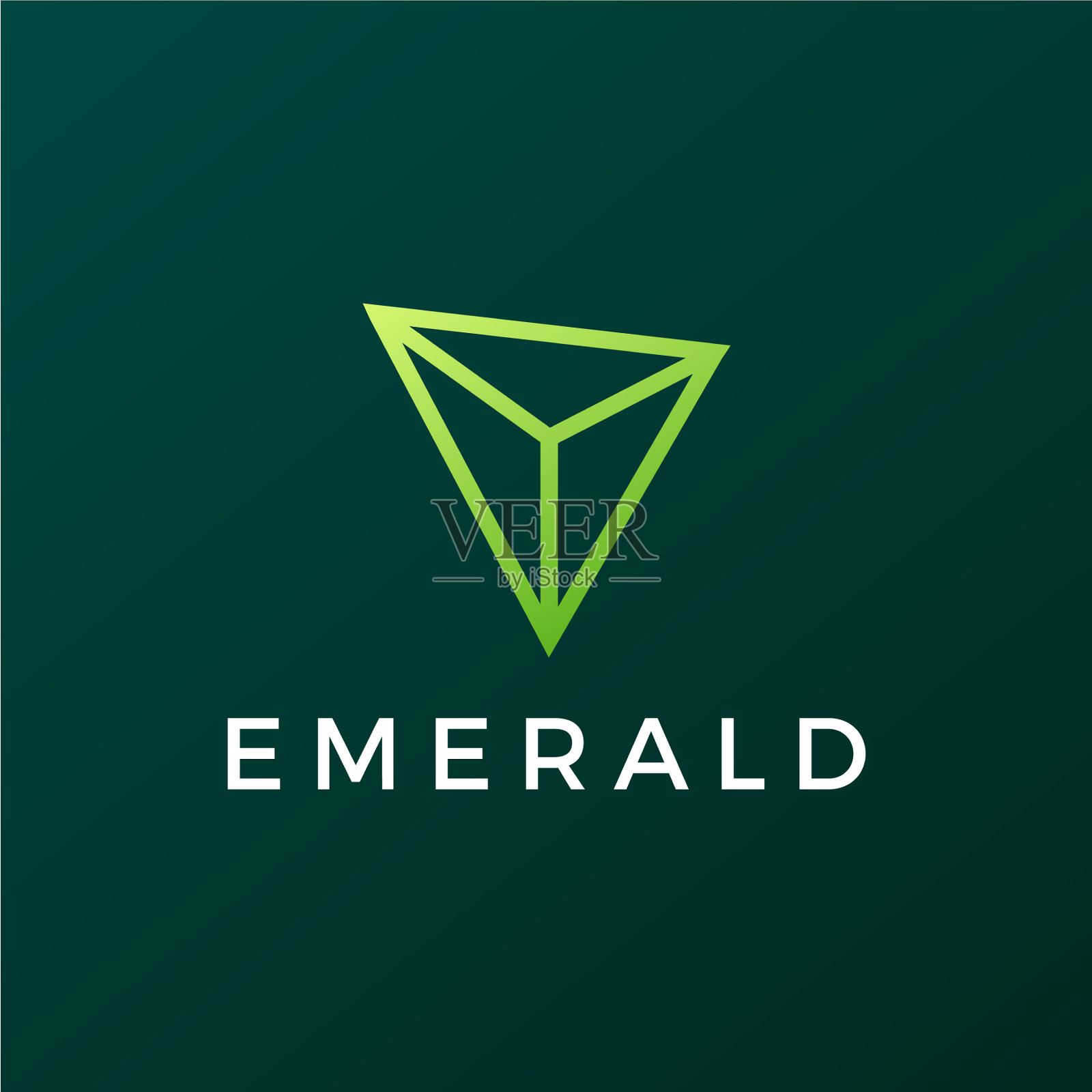 翡翠宝石标志图标插画图片素材