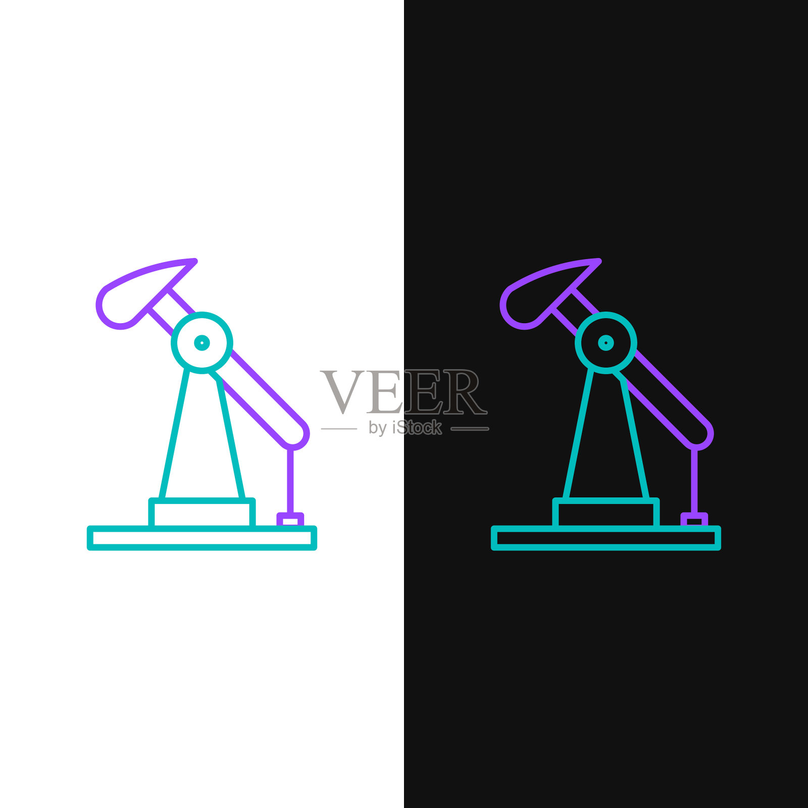 线路油泵或油泵插孔图标隔离在白色上插画图片素材