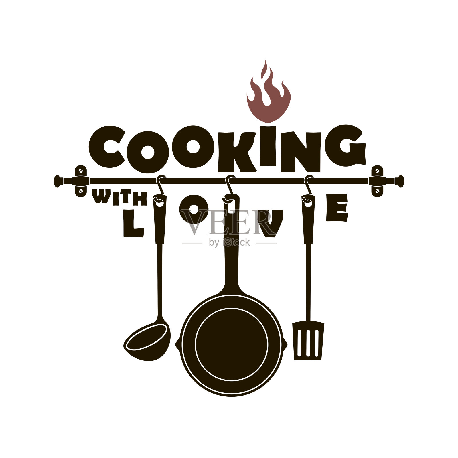 厨房用具设计插画图片素材